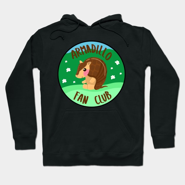 Armadillo Fan Club Hoodie by Sofia Sava